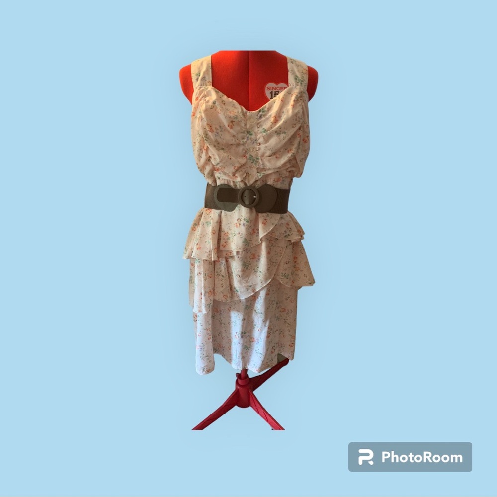 Maurice dress, size 2 (plus), light peach color